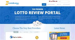 Desktop Screenshot of lottoreviews.com